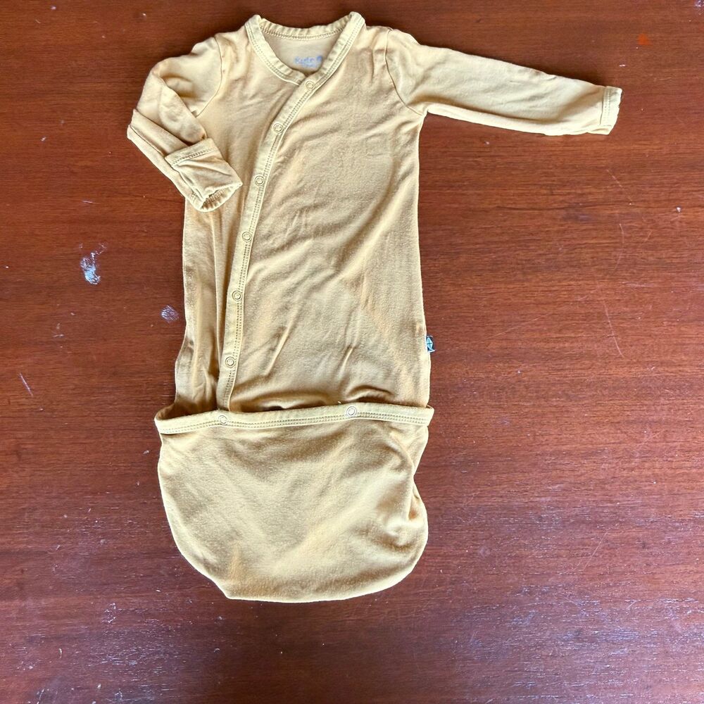 KYTE baby mustard yellow Baby Bundlers bamboo layette
